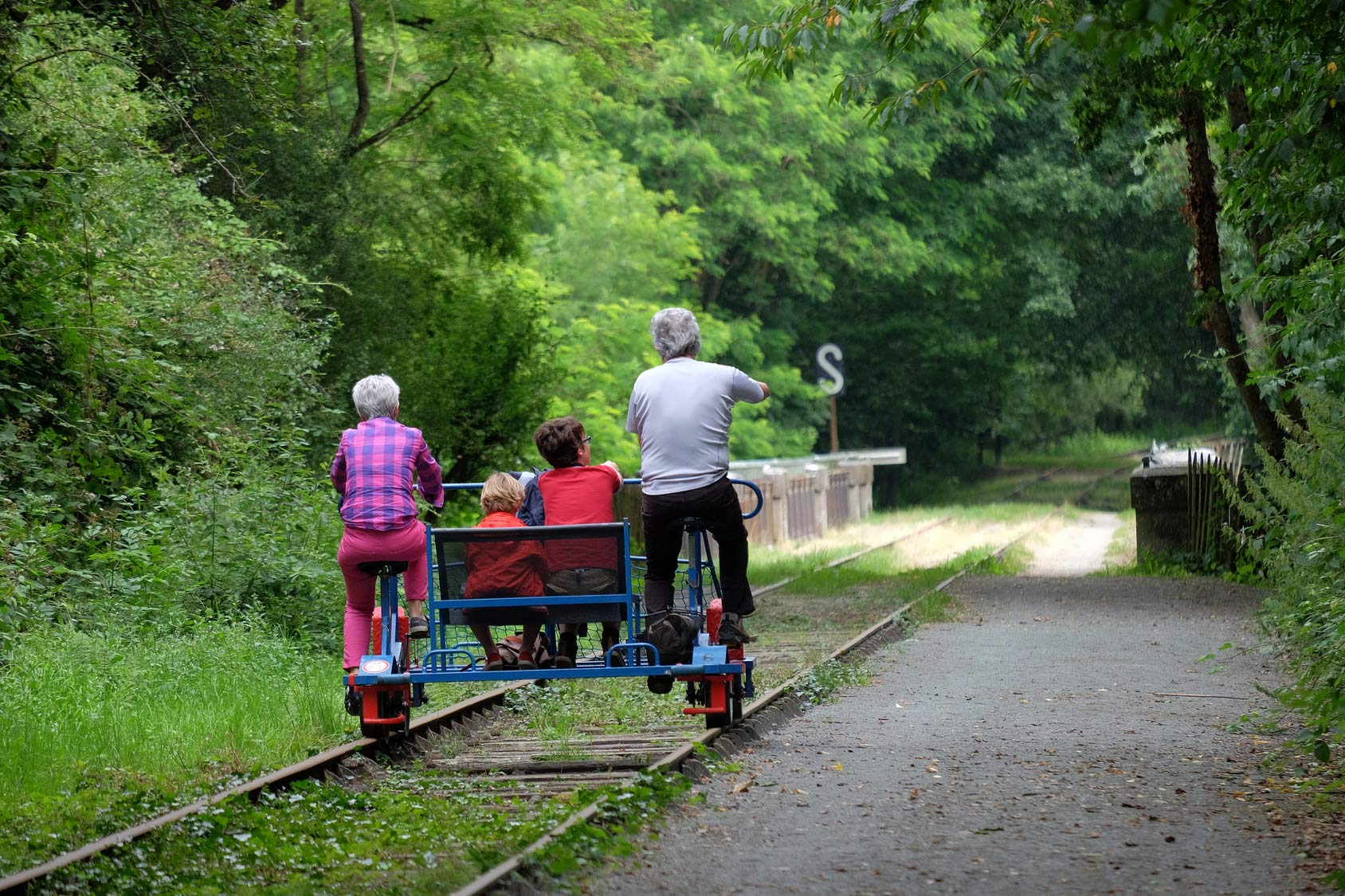 Bicyclette best sale sur rail