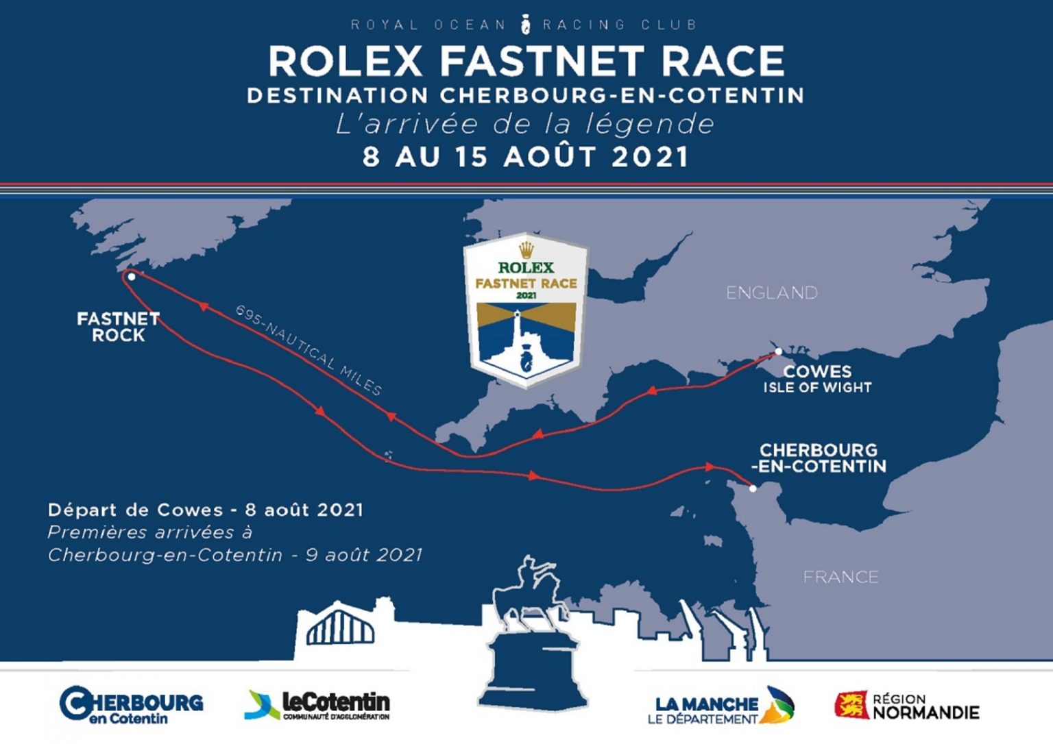 La Rolex Race arrive en août 2021 à CherbourgenCotentin