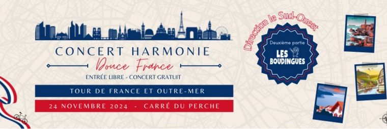 Concert - Harmonie municipale - Douce France Le 24 nov 2024