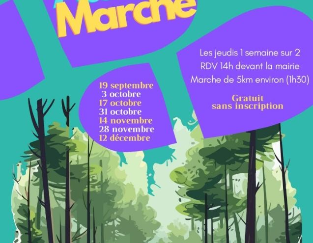 Atelier Marche Du 3 oct au 12 déc 2024