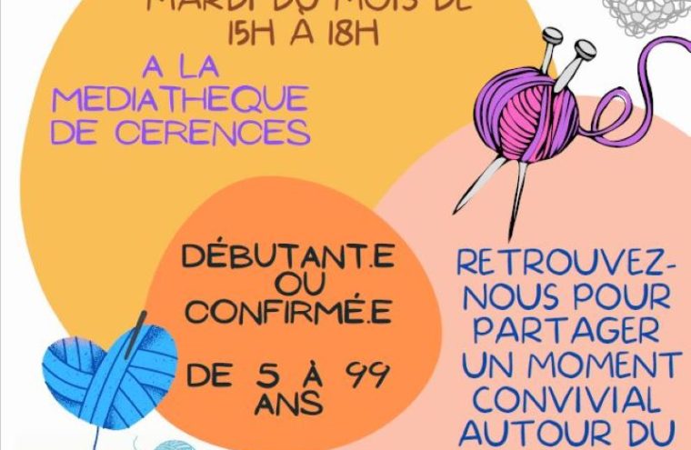 Atelier tricot Du 5 nov au 3 déc 2024