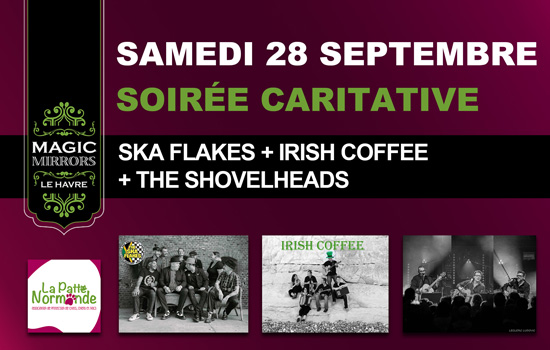 Concert : Ska Flakes + Irish Coffee + ShovelHeads Le 28 sept 2024