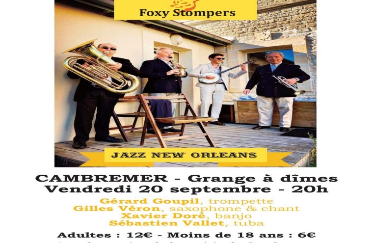 Concert FOXY STOMPERS à la Grange Aux Dîmes Le 20 sept 2024