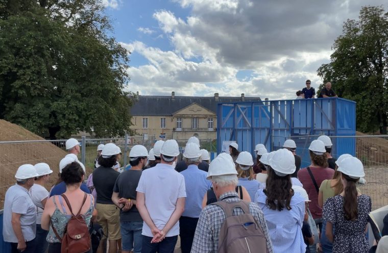 Le château en chantier sous l