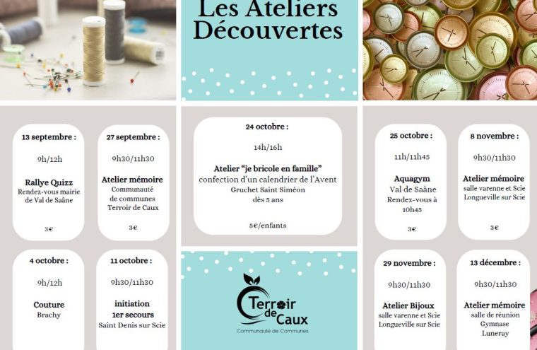 Les ateliers découvertes : Atelier mémoire Le 13 déc 2024