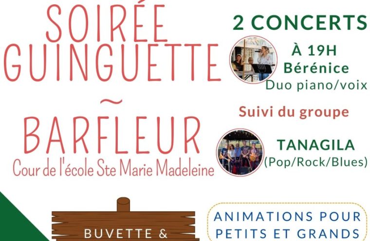 Soirée guinguette Du 21 au 23 sept 2024